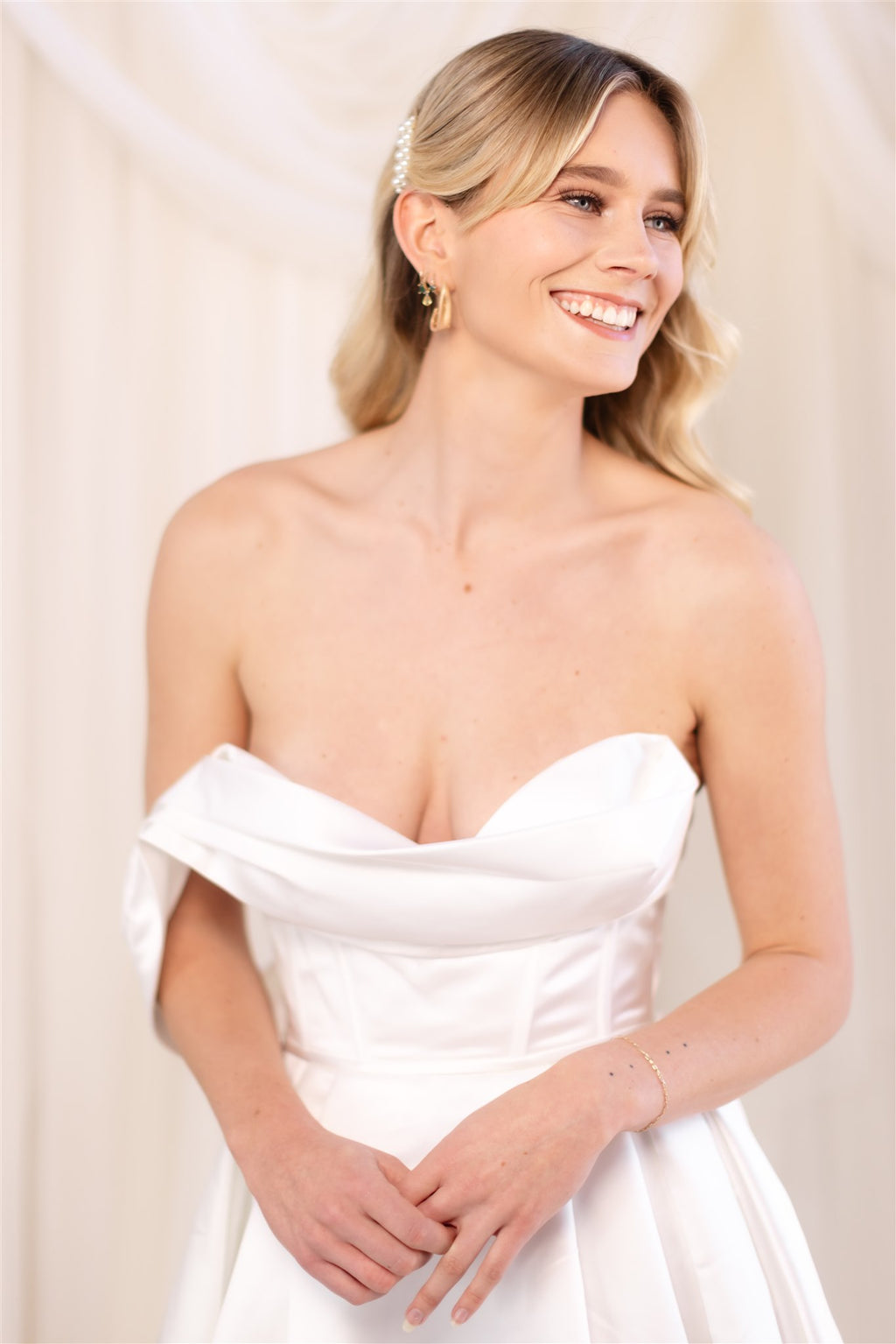 Jane Hill Rhodes Satin Gown RL24327