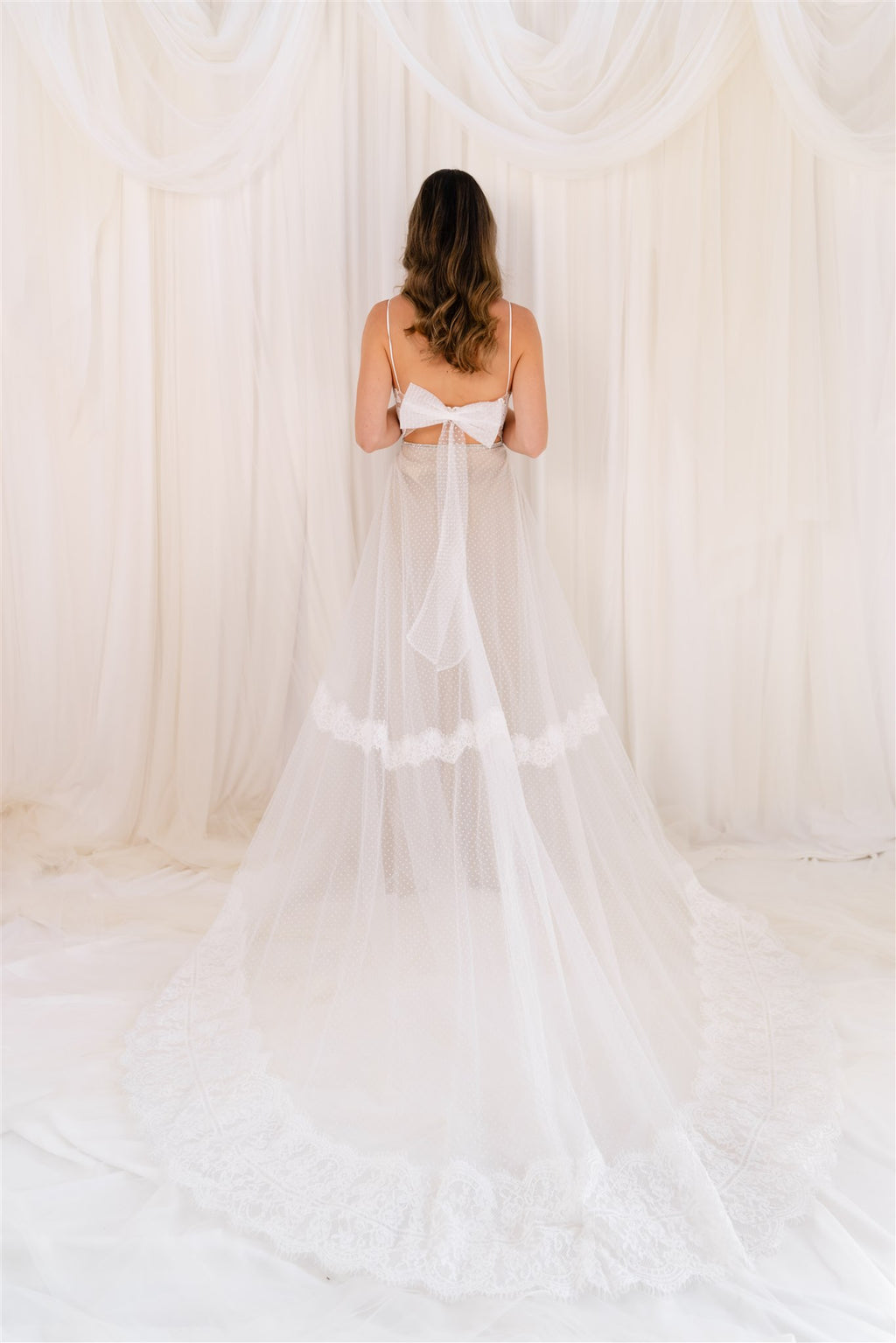 Wedding Societe Spot Tulle and Lace Gown RL23185