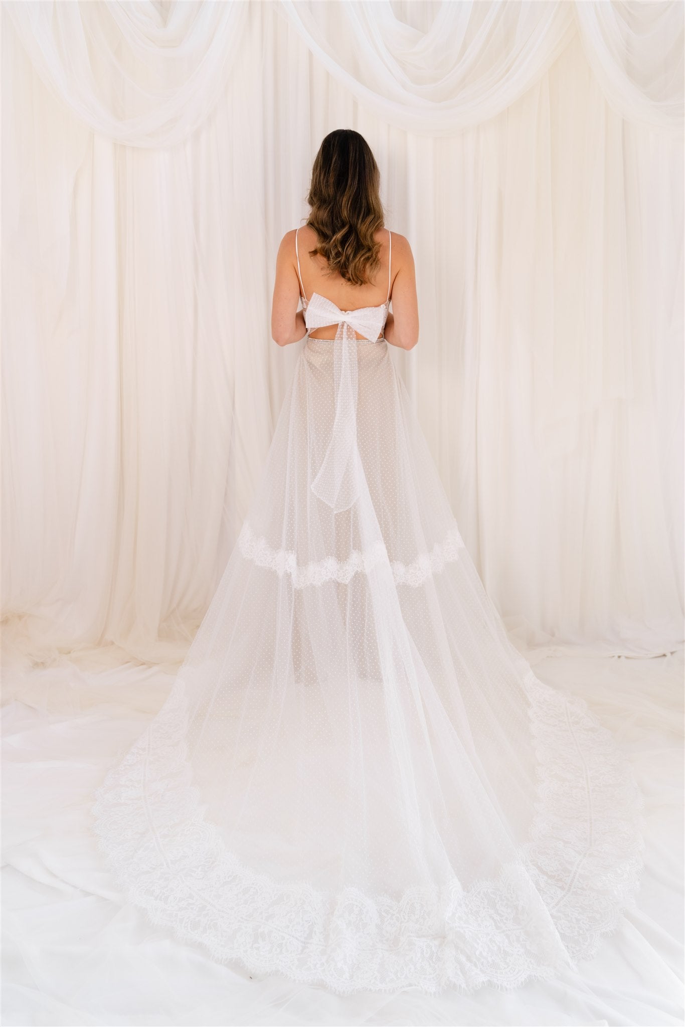 Wedding Societe Spot Tulle and Lace Gown RL23185