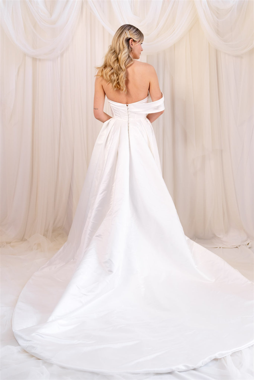 Jane Hill Rhodes Satin Gown RL24327