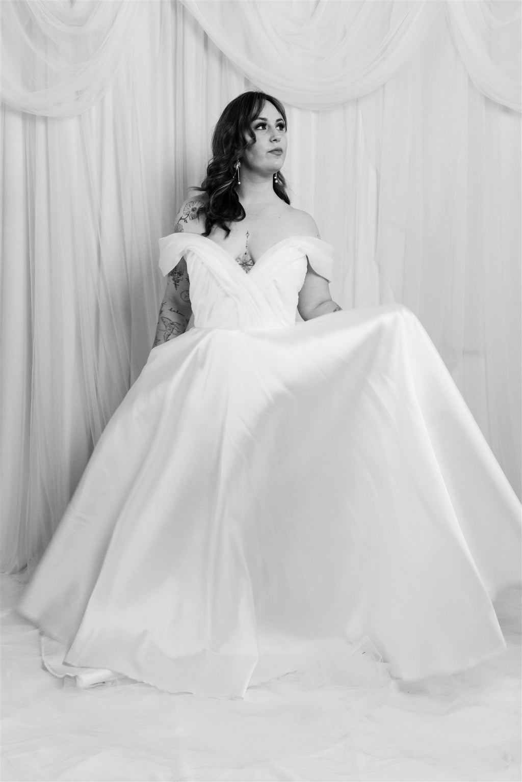 Karen Willis Holmes Draped Bodice Gown RL24183