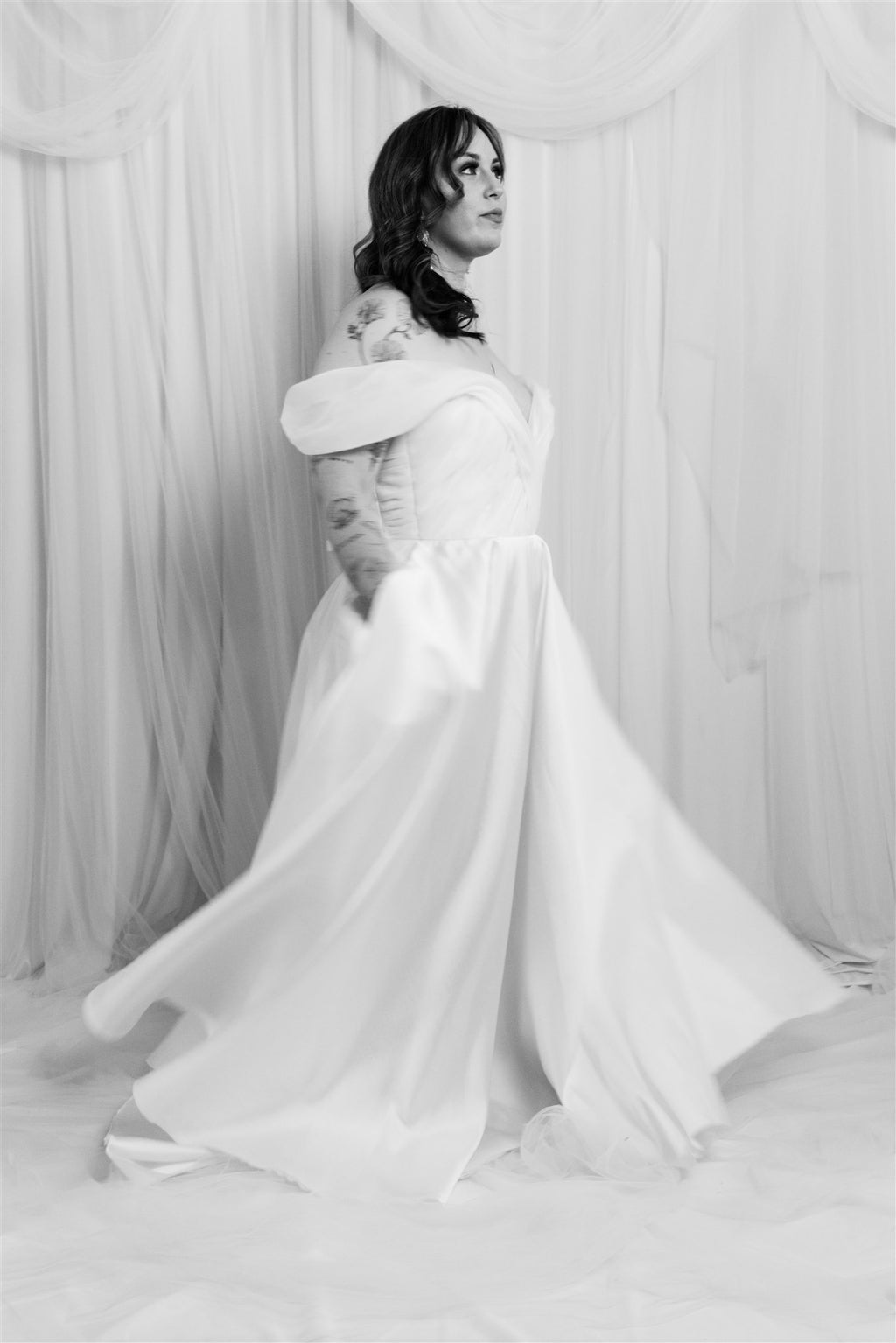 Karen Willis Holmes Draped Bodice Gown RL24183