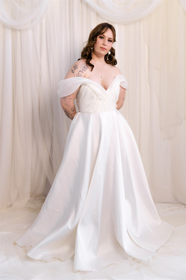 Karen Willis Holmes Draped Bodice Gown RL24183
