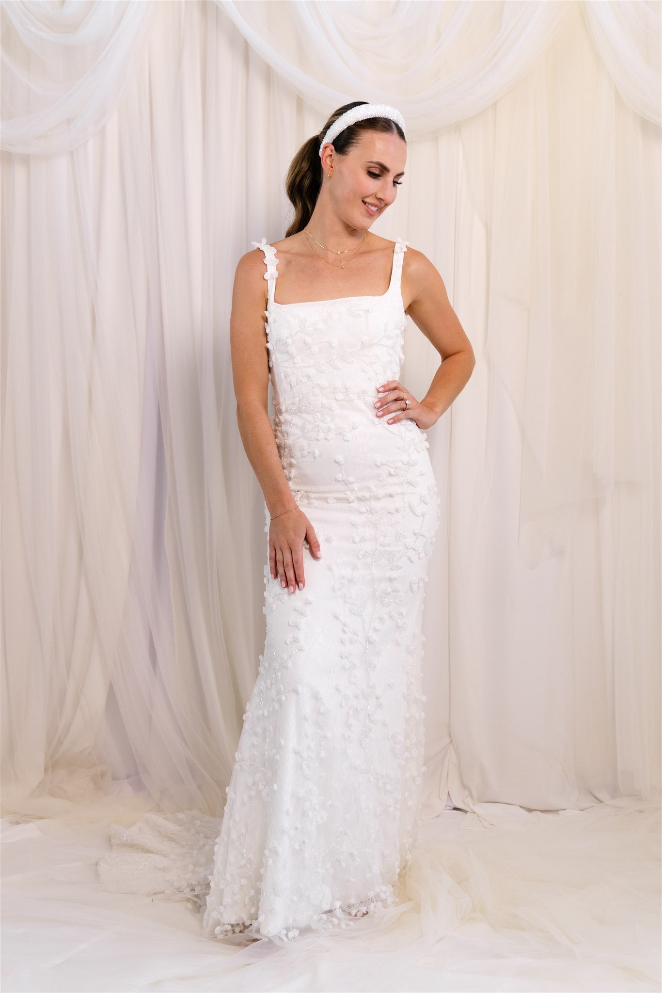 Shanna Melville Sydney Beaded Gown RL24229