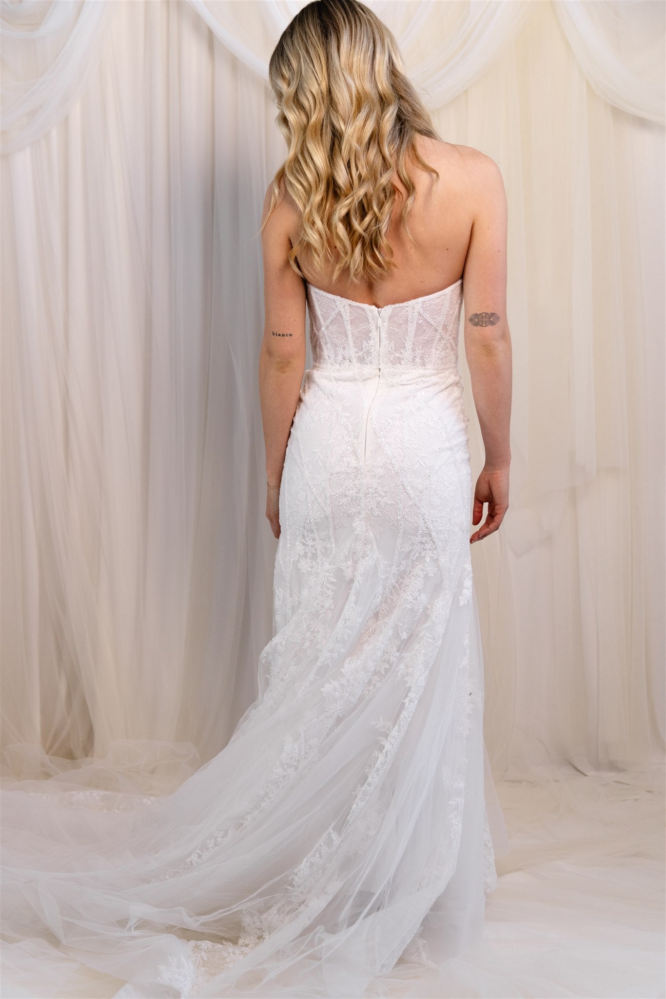 Calla Blanche Beaded Mermaid Gown RL24119