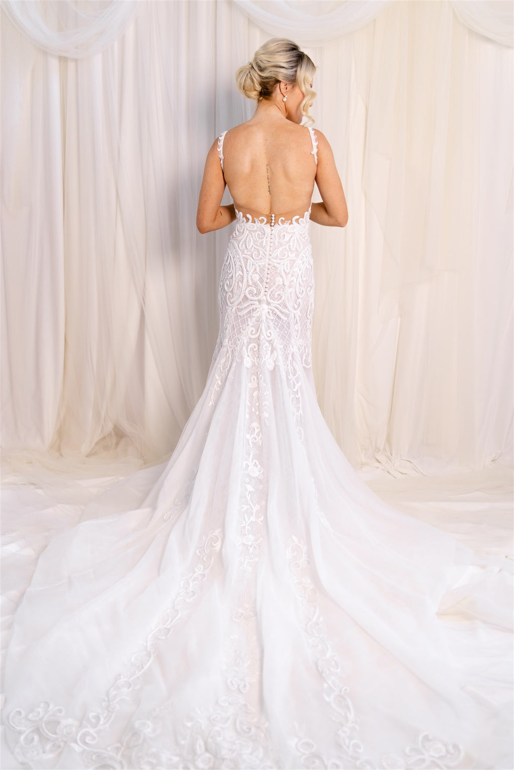 Pallas Couture Embroidered Mermaid Gown RL23203