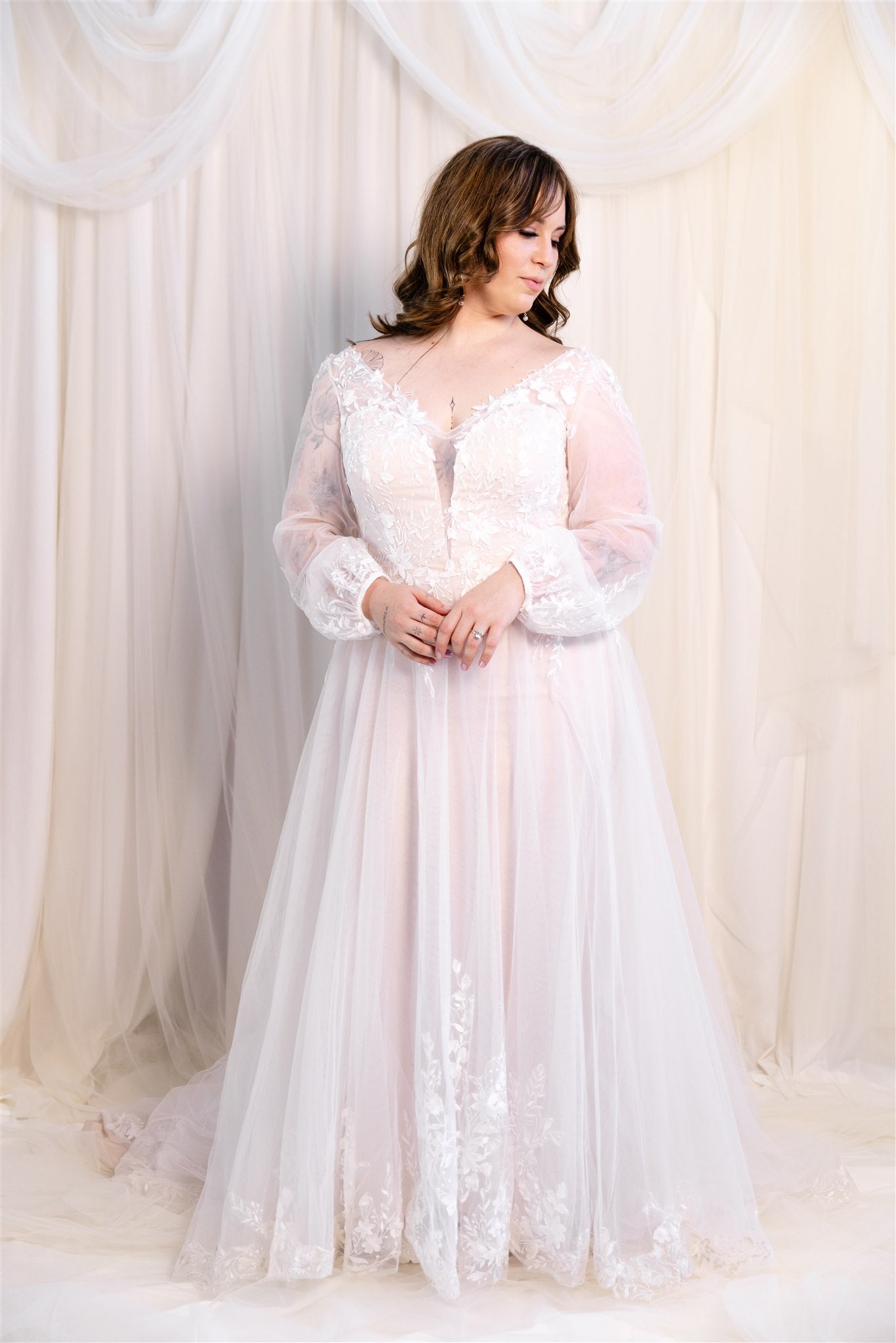 Evie Young Bridal Nude Luna Gown RL23131