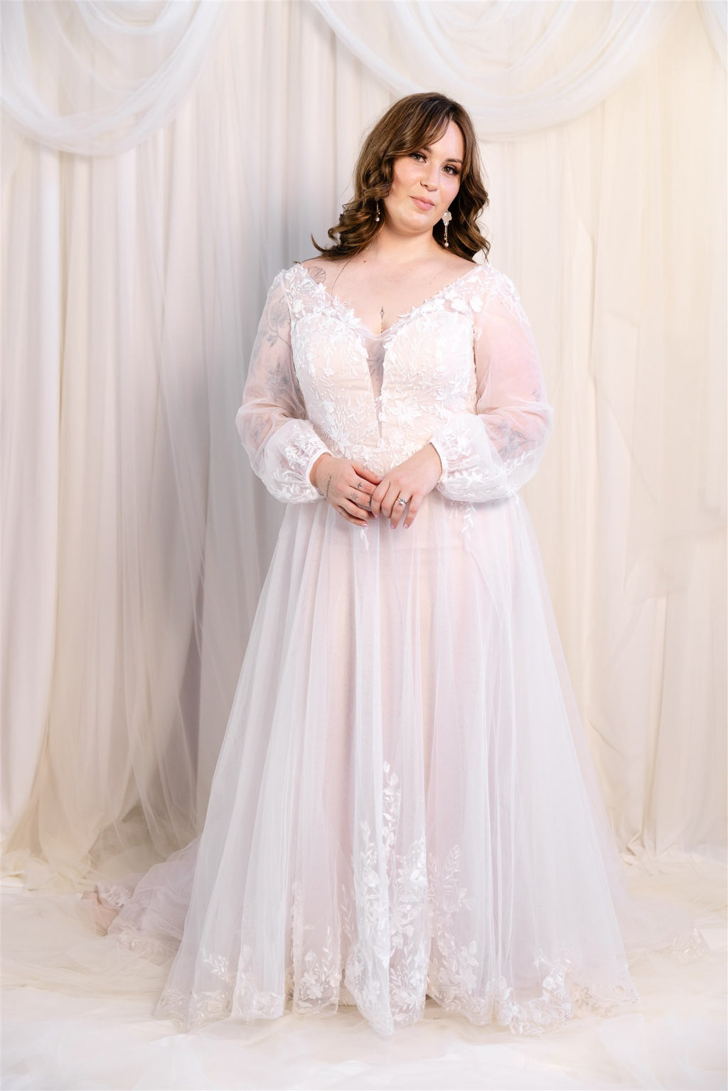 Evie Young Bridal Nude Luna Gown RL23131