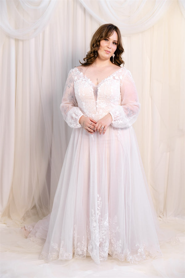 Evie Young Bridal Nude Luna Gown RL23131