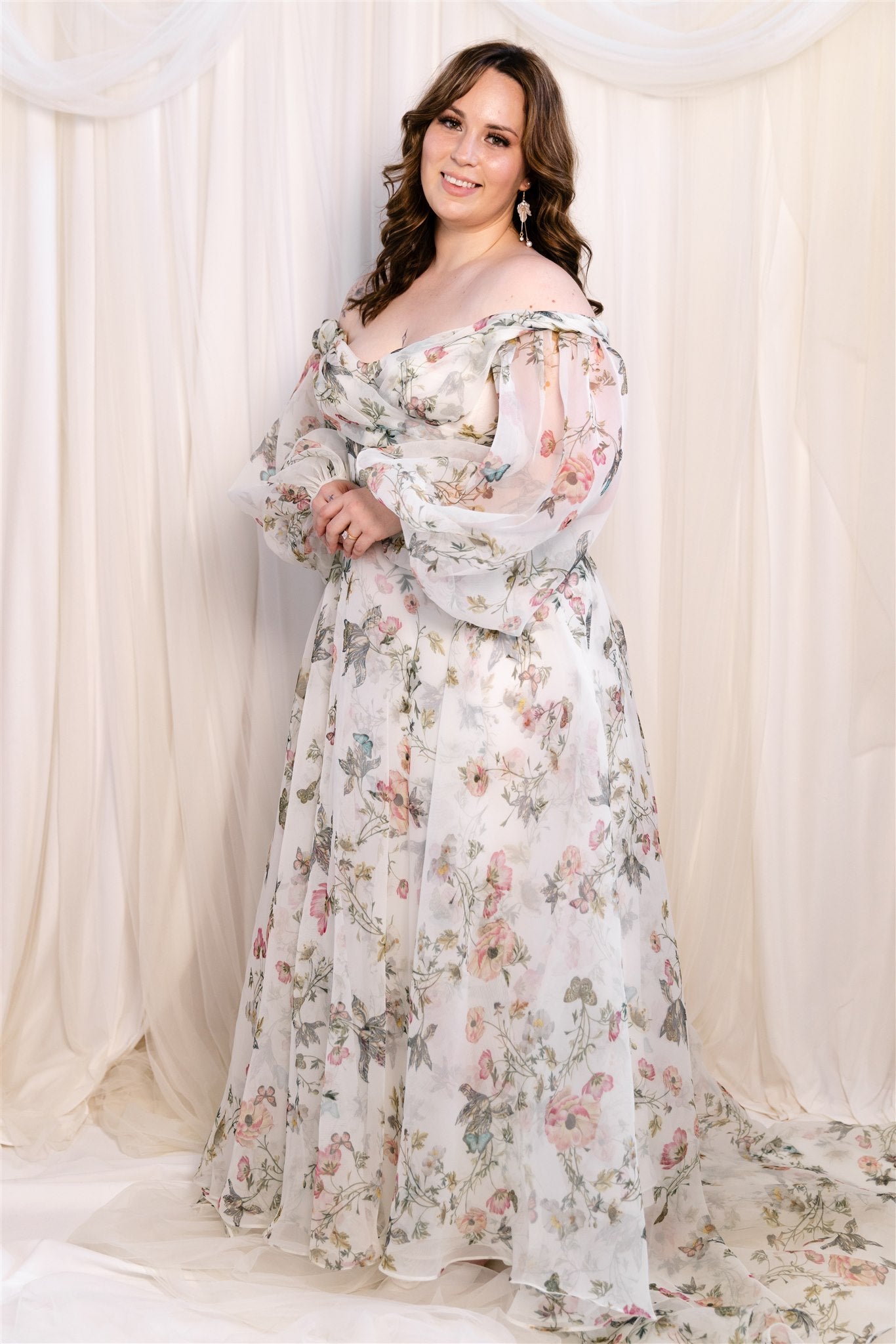 Monique Lhuillier Jardin Floral Gown RL24326