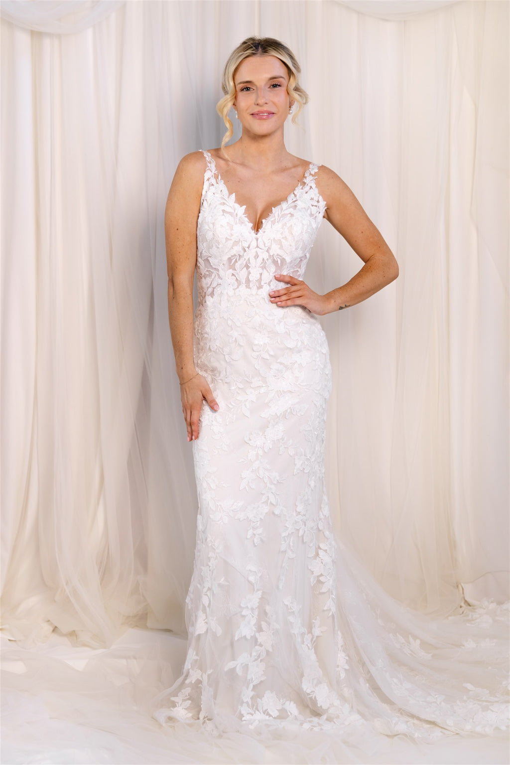 Allure Brides Lace Gown RL24143