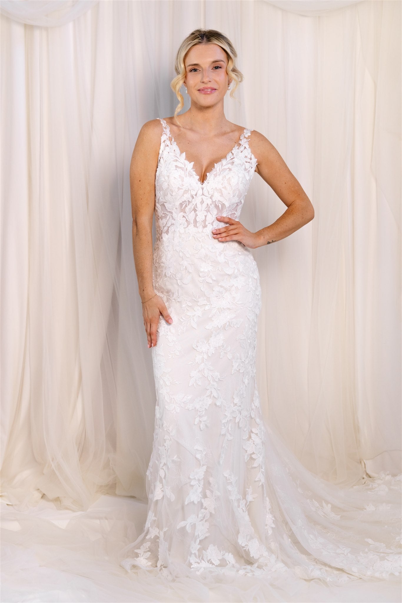 Allure Brides Lace Gown RL24143