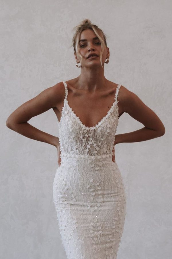 Made with Love Harlow 3D Lace Gown RL23138