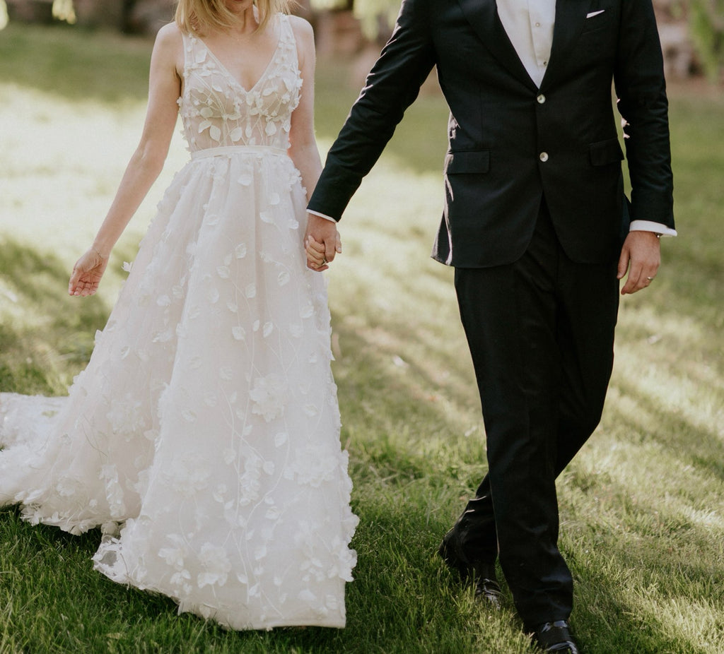 Pallas Couture Flower Tulle Gown
