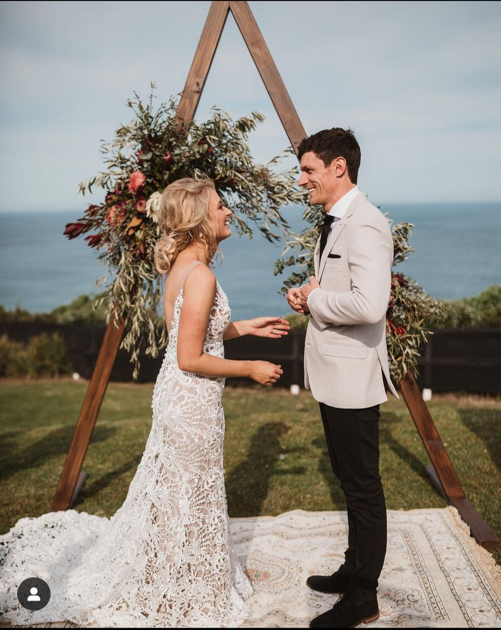 Made with Love Sasha Latte Lace Gown RL23210