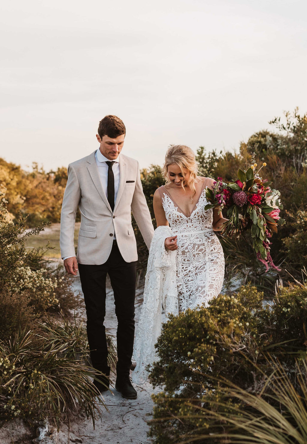 Made with Love Sasha Latte Lace Gown RL23210