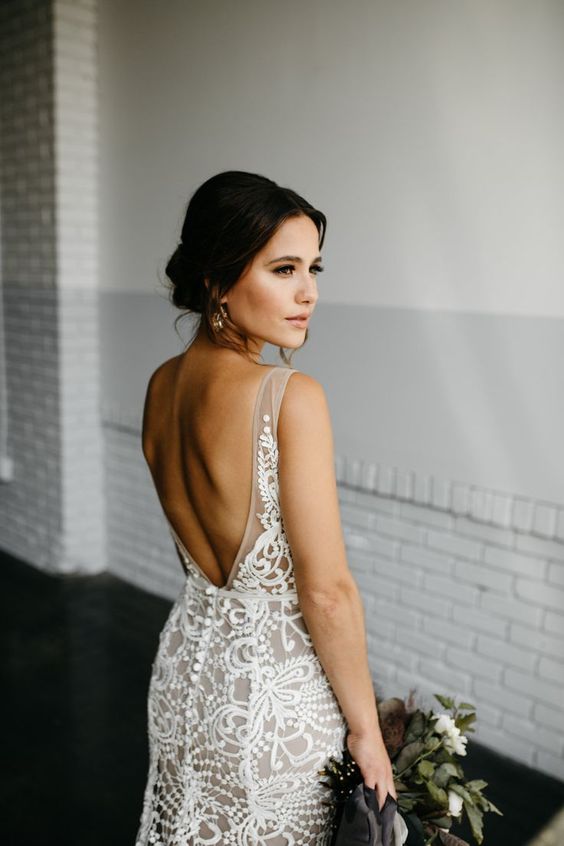 Made with Love Sasha Latte Lace Gown RL23210