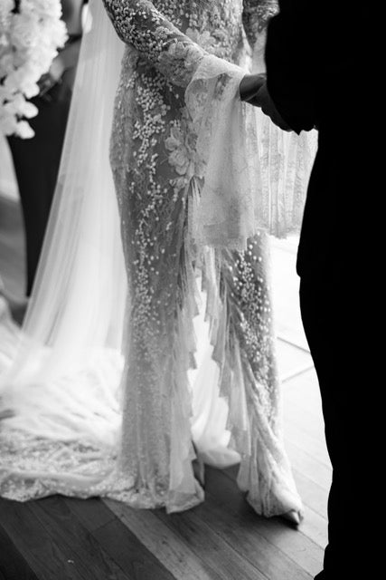 J.Andreatta Spot Lace Gown RL23222