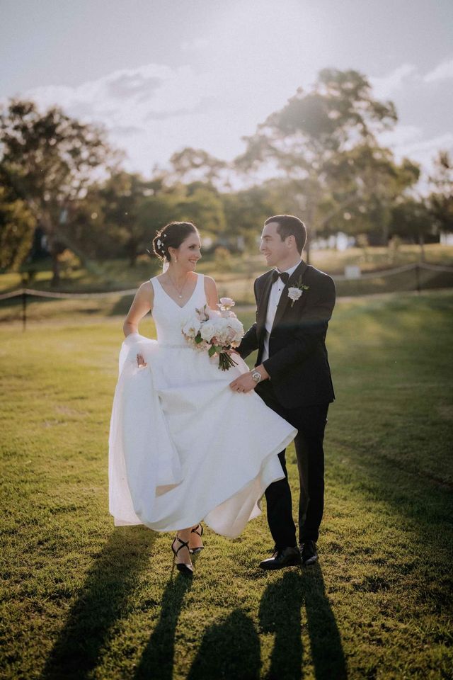 Guipurean V Neck Mikado Gown - RL23233