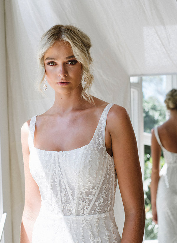 Wedding Societe Fitted Spot Tulle Gown RL24146