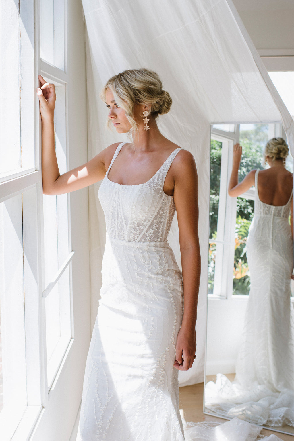 Wedding Societe Fitted Spot Tulle Gown RL24146