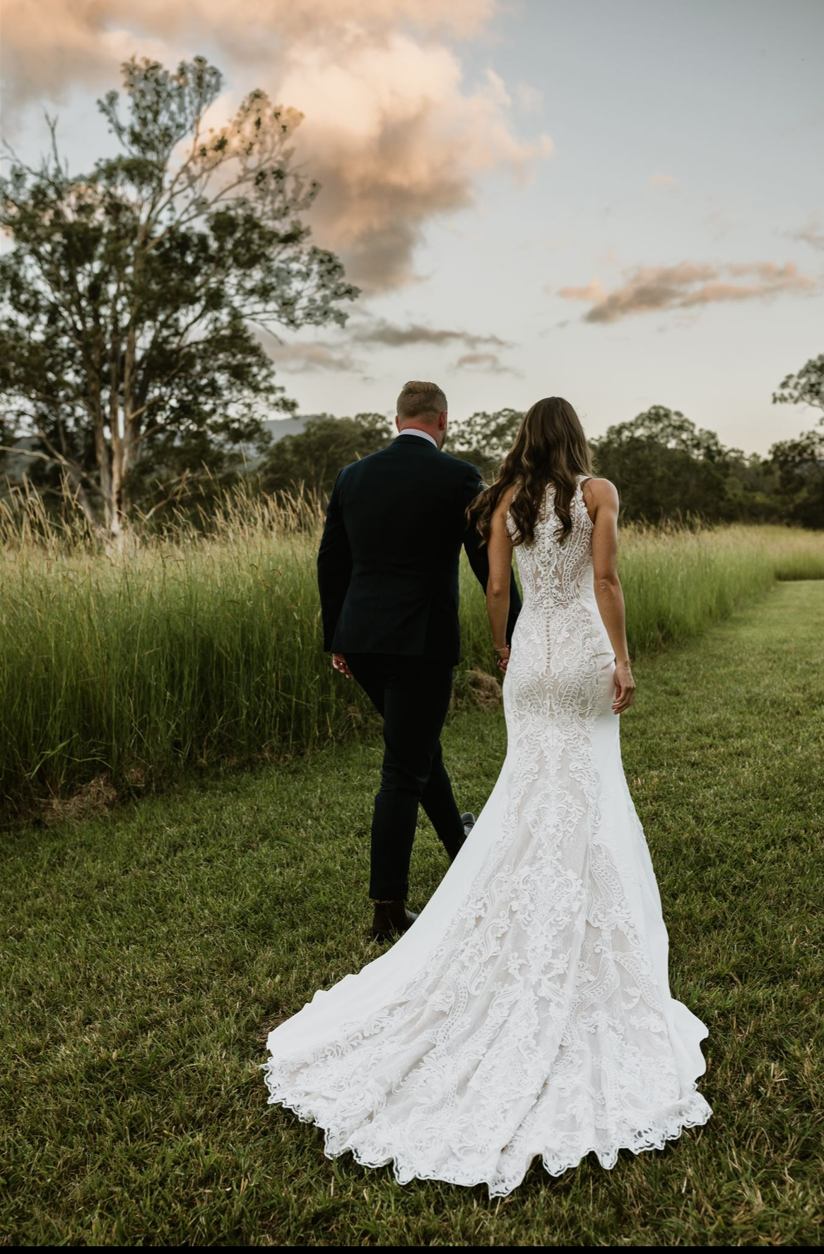 Maggie Sottero High Neck Lace Gown RL24161