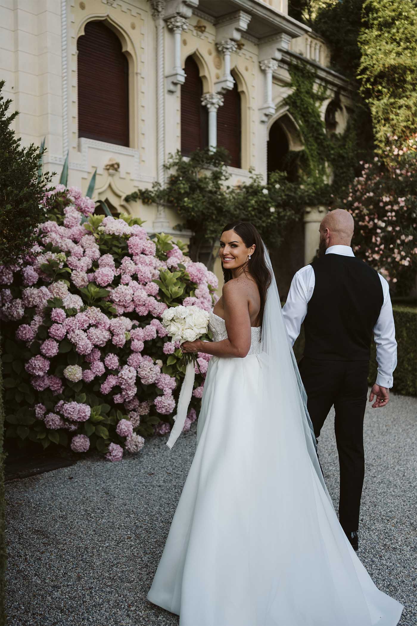Custom Beaded Bodice and Organza Skirt Gown - RL24174