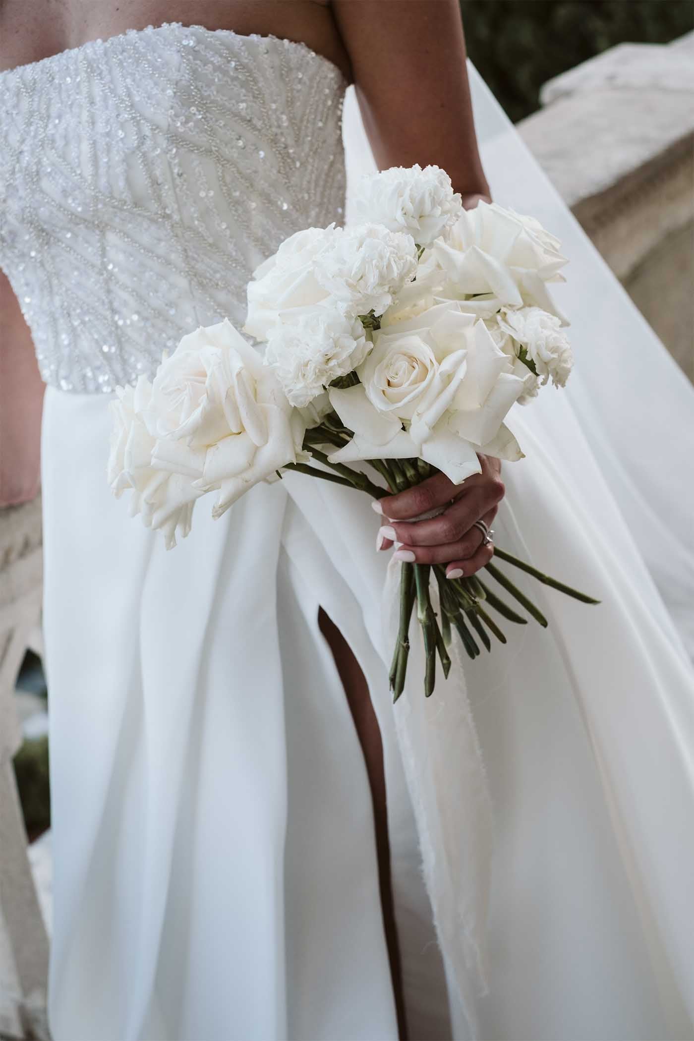 Custom Beaded Bodice and Organza Skirt Gown - RL24174