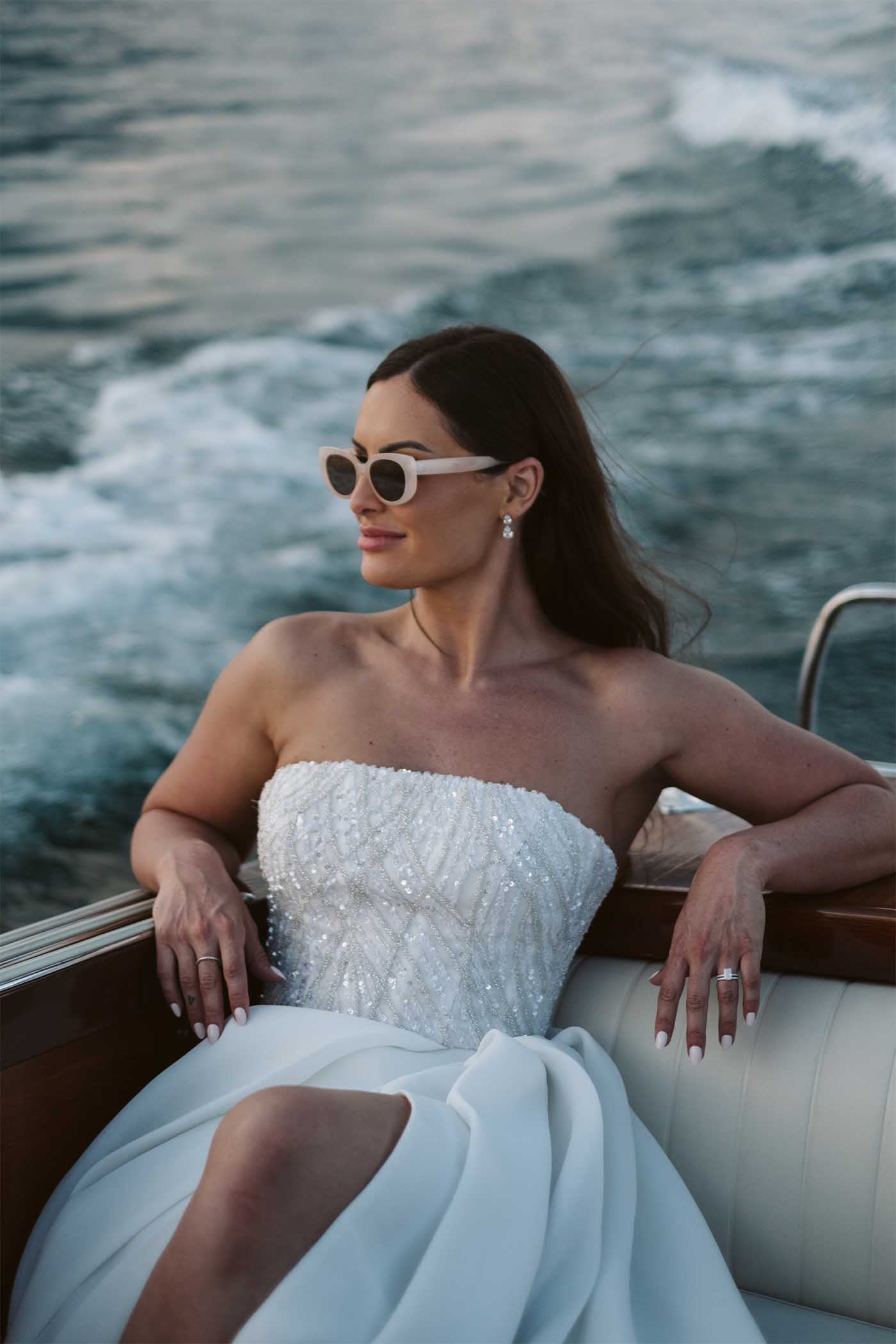 Custom Beaded Bodice and Organza Skirt Gown - RL24174