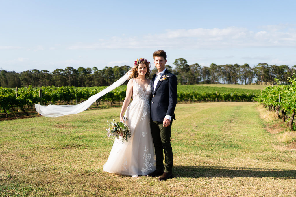 White April  Botanical Lace Gown- RL24215