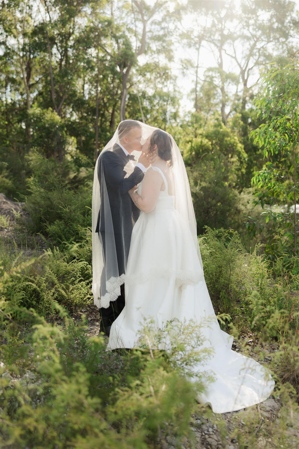 Tiana Lace Trim Veil